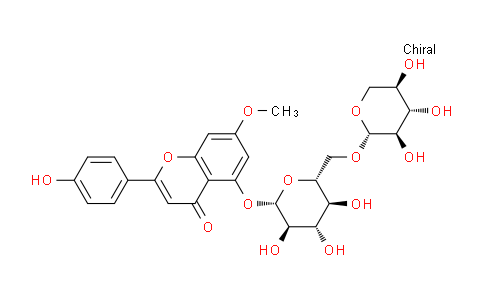MC120H62 | 77099-20-8 | 2-(4-Hydroxyphenyl)-7-methoxy-5-[(6-O-β-D-xylopyranosyl-β-D-glucopyranosyl)oxy]-4H-1-benzopyran-4-one