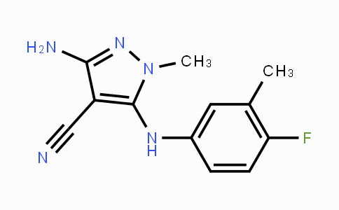 CAS No. 956778-61-3, 3-Amino-5-(4-fluoro-3-methylanilino)-1-methyl-1H-pyrazole-4-carbonitrile