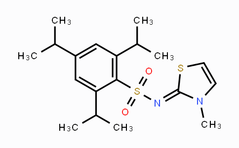 CAS No. 866011-06-5, 2,4,6-Triisopropyl-N-[3-methyl-1,3-thiazol-2(3H)-yliden]benzenesulfonamide