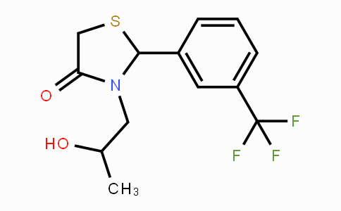 CAS No. 866042-09-3, 3-(2-Hydroxypropyl)-2-[3-(trifluoromethyl)phenyl]-1,3-thiazolan-4-one