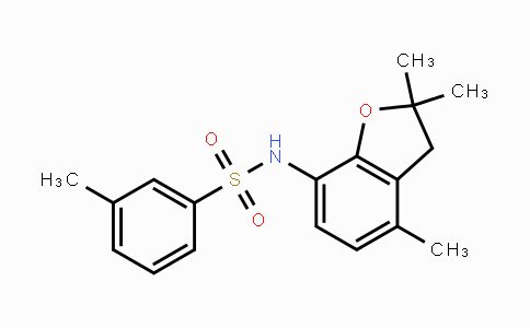 CAS No. 866042-47-9, 3-Methyl-N-(2,2,4-trimethyl-2,3-dihydro-1-benzofuran-7-yl)benzenesulfonamide