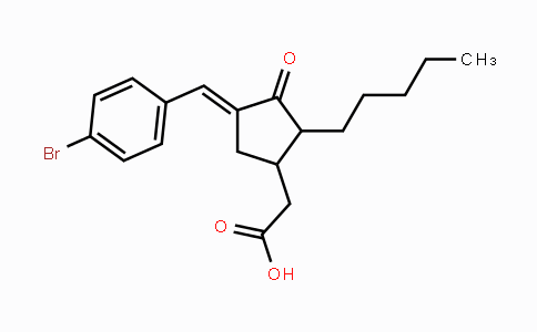 CAS No. 866042-96-8, 2-{4-[(E)-(4-Bromophenyl)methylidene]-3-oxo-2-pentylcyclopentyl}acetic acid