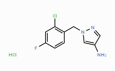 CAS No. 1147222-53-4, 1-[(2-Chloro-4-fluorophenyl)methyl]-1H-pyrazol-4-amine hydrochloride