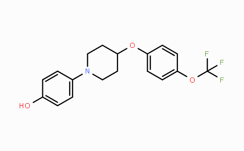 CAS No. 681482-81-5, 4-{4-[4-(Trifluoromethoxy)phenoxy]piperidino}benzenol