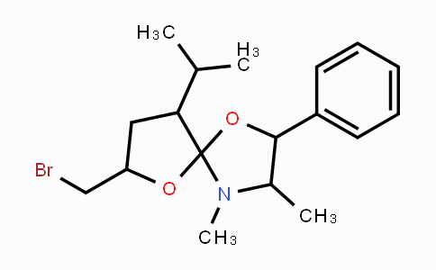 CAS No. 1316758-37-8, 7-(Bromomethyl)-9-isopropyl-3,4-dimethyl-2-phenyl-1,6-dioxa-4-azaspiro[4.4]nonane