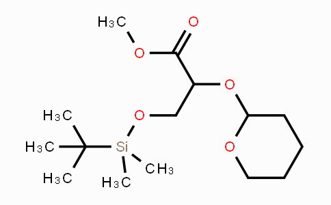 Methyl 3-{[tert-butyl(dimethyl)silyl]oxy}-2-(tetrahydro-2H-pyran-2-yloxy)propanoate