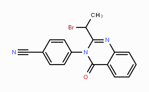 CAS No. 860002-84-2, 4-[2-(1-Bromoethyl)-4-oxo-3(4H)-quinazolinyl]benzenecarbonitrile