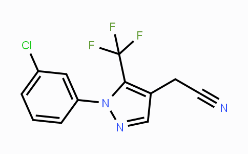CAS No. 1280520-89-9, 2-[1-(3-Chlorophenyl)-5-(trifluoromethyl)-1H-pyrazol-4-yl]acetonitrile