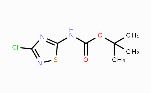 CAS No. 1105712-14-8, tert-Butyl N-(3-chloro-1,2,4-thiadiazol-5-yl)carbamate