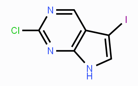CAS No. 1060815-90-8, 2-Chloro-5-iodo-7H-pyrrolo[2,3-d]pyrimidine