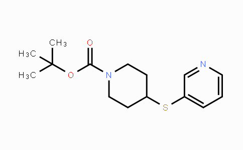 CAS No. 883555-05-3, 4-(Pyridin-3-ylsulfanyl)-piperidine-1-carboxylic acid tert-butyl ester