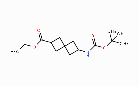 CAS No. 1272412-66-4, 6-[(tert-Butoxycarbonyl)amino]spiro[3.3]-heptane-2-carboxylic acid ethyl ester