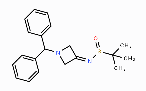 CAS No. 1263296-74-7, N-(1-Benzhydrylazetidin-3-ylidene)-2-methylpropane-2-sulfinamide