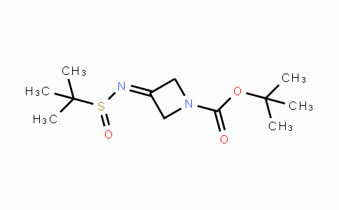 CAS No. 1291487-32-5, tert-Butyl 3-tert-butylsulfinyliminoazetidine-1-carboxylate