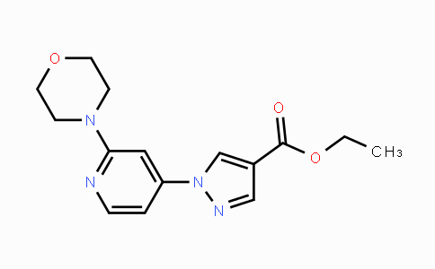 CAS No. 1429309-21-6, Ethyl 1-(2-morpholinopyridin-4-yl)-1H-pyrazole-4-carboxylate