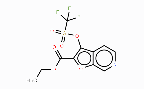 CAS No. 927804-63-5, Furo[2,3-c]pyridine-2-carboxylic acid,3-[[(trifluoromethyl)sulfonyl]oxy]-, ethyl ester