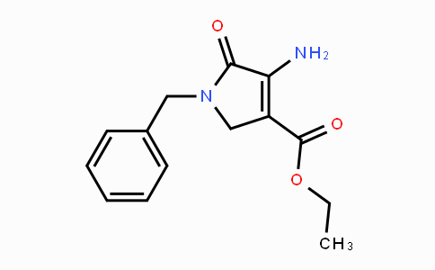 CAS No. 53720-95-9, 4-Amino-2,5-dihydro-5-oxo-1-(phenylmethyl)-1H-pyrrole-3-carboxylic acid, ethyl ester
