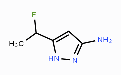CAS No. 1451391-06-2, 5-(1-Fluoroethyl)-1H-pyrazol-3-amine