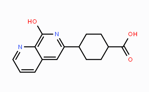CAS No. 880466-45-5, 4-(8-Hydroxy-1,7-naphthyridin-6-yl)cyclohexanecarboxylic acid
