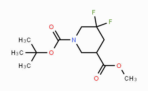 CAS No. 1255667-06-1, 1-tert-Butyl 3-methyl 5,5-difluoropiperidine-1,3-dicarboxylate