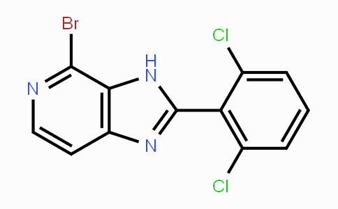 CAS No. 1334411-79-8, 4-Bromo-2-(2,6-dichlorophenyl)-3H-imidazo[4,5-c]pyridine