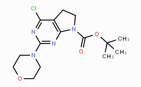 CAS No. 1439823-58-1, tert-Butyl 4-chloro-2-morpholino-5H-pyrrolo-[2,3-d]pyrimidine-7(6H)-carboxylate