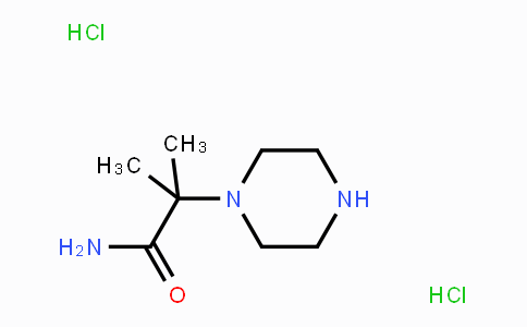 CAS No. 288379-50-0, 2-Methyl-2-(piperazin-1-yl)propanamidedihydrochloride