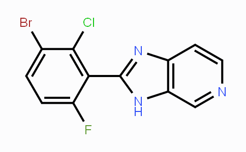 CAS No. 1439824-02-8, 2-(3-Bromo-2-chloro-6-fluorophenyl)-3H-imidazo[4,5-c]pyridine