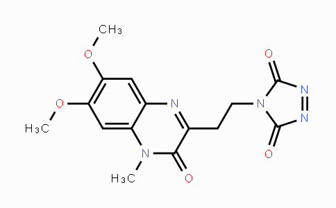 CAS No. 132788-52-4, 4-[2-(3,4-Dihydro-6,7-dimethoxy-4-methyl-3-oxo-2-quinoxalinyl)ethyl]-3H-1,2,4-triazole-3,5(4H)-dione