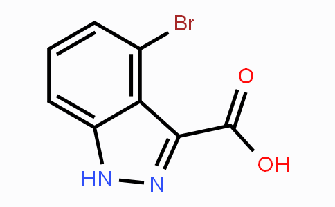 CAS No. 885521-80-2, 4-Bromo-1H-indazole-3-carboxylic acid
