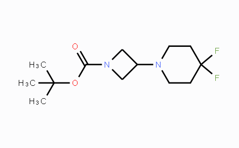 CAS No. 1257293-84-7, tert-Butyl 3-(4,4-difluoro-1-piperidyl)-azetidine-1-carboxylate