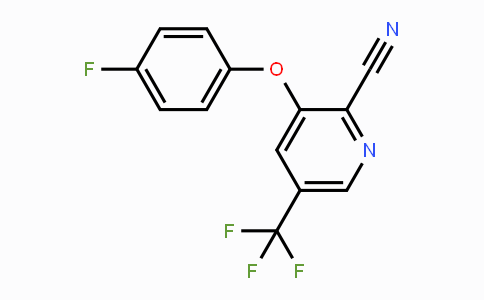 CAS No. 338758-66-0, 3-(4-Fluorophenoxy)-5-trifluoromethylpyridine-2-carbonitrile