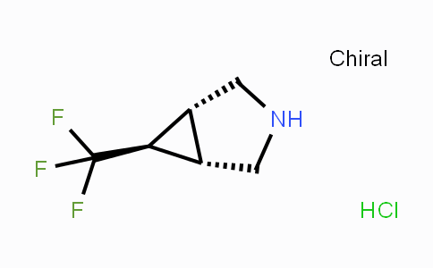 CAS No. 1212322-57-0, (1*R,5S*,6S*)-6-(Trifluoromethyl)-3-azabicyclo-[3.1.0]hexane hydrochloride