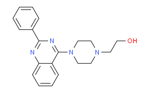 CAS No. 345651-04-9, 2-(4-(2-Phenylquinazolin-4-yl)piperazin-1-yl)ethanol