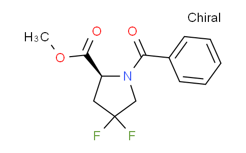 CAS No. 1318130-03-8, (S)-1-Benzoyl-4,4-difluoro-pyrrolidine-2-carboxylic acid methyl ester