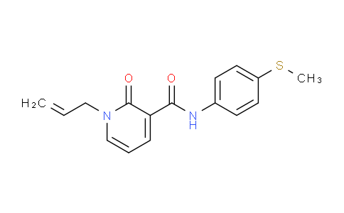 MC127S04 | 339027-45-1 | 1-allyl-N-[4-(methylsulfanyl)phenyl]-2-oxo-1,2-dihydro-3-pyridinecarboxamide