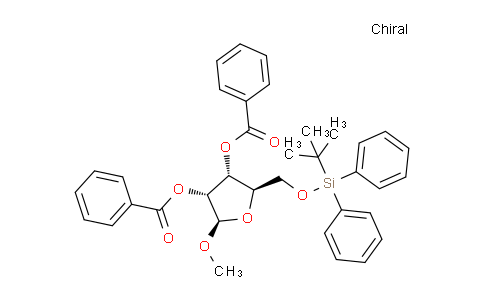 MC129E45 | 163152-36-1 | (2R,3R,4R,5R)-2-[[(tert-Butyldiphenylsilyl)oxy]methyl]-5-methoxytetrahydrofuran-3,4-diyl Dibenzoate