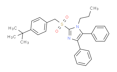 MC12B195 | 339277-30-4 | 2-{[4-(tert-ブチル)ベンジル]スルホニル}-4,5-ジフェニル-1-プロピル-1H-イミダゾール