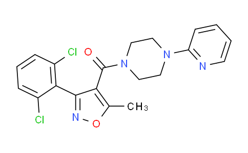 MC12B823 | 332174-91-1 | 1-[3-(2,6-dichlorophenyl)-5-methyl-1,2-oxazole-4-carbonyl]-4-(pyridin-2-yl)piperazine