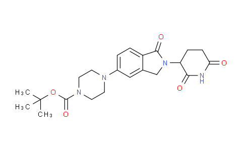 CAS No. 2222120-27-4, 1-ピペラジンカルボン酸、4-[2-(2,6-ジオキソ-3-ピペリジニル)-2,3-ジヒドロ-1-オキソ-1H-イソインドール-5-イル]-、1,1-ジメチルエチルエステル