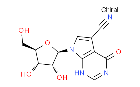 MC12F106 | 22242-96-2 | 7-((2R,3R,4S,5R)-3,4-Dihydroxy-5-(hydroxymethyl)tetrahydrofuran-2-yl)-4-oxo-4,7-dihydro-1H-pyrrolo[2,3-d]pyrimidine-5-carbonitrile