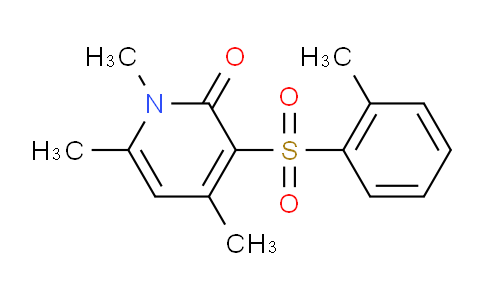 MC12H585 | 344279-00-1 | 1,4,6-trimethyl-3-[(2-methylphenyl)sulfonyl]-2(1H)-pyridinone