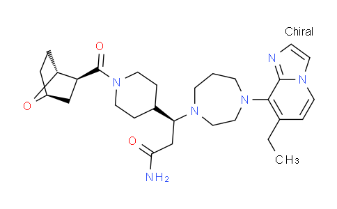 2227426-37-9 | (S)-3-(1-((1R,2S,4S)-7-Oxabicyclo[2.2.1]heptane-2-carbonyl)piperidin-4-yl)-3-(4-(7-ethylimidazo[1,2-a]pyridin-8-yl)-1,4-diazepan-1-yl)propanamide