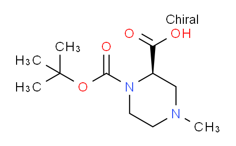 CAS No. 363192-62-5, (2R)-1-[(tert-butoxy)carbonyl]-4-methylpiperazine-2-carboxylic acid