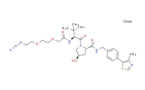 MC12Y729 | 2010159-45-0 | (2S,4R)-1-((S)-2-(2-(2-(2-Azidoethoxy)ethoxy)acetamido)-3,3-dimethylbutanoyl)-4-hydroxy-N-(4-(4-methylthiazol-5-yl)benzyl)pyrrolidine-2-carboxamide