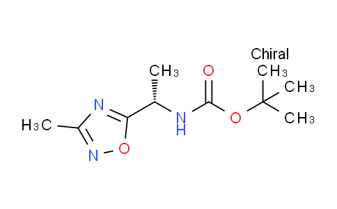 DY130R57 | 1338698-17-1 | Tert-butyl N-[(1S)-1-(3-methyl-1,2,4-oxadiazol-5-yl)ethyl]carbamate