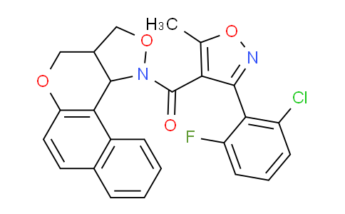 317833-20-8 | 3A,11C-DIHYDRO-3H-BENZO[5,6]CHROMENO[4,3-C]ISOXAZOL-1(4H)-YL[3-(2-CHLORO-6-FLUOROPHENYL)-5-METHYL-4-ISOXAZOLYL]METHANONE