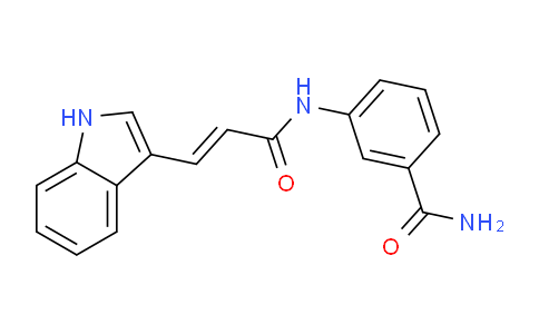 MC132G22 | 1418131-46-0 | (E)-3-(3-(1H-吲哚-3-基)丙烯酰胺基)苯甲酰胺