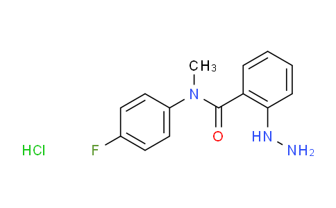 CAS No. 1955514-16-5, N-(4-fluorophenyl)-2-hydrazinyl-N-methylbenzamide hydrochloride