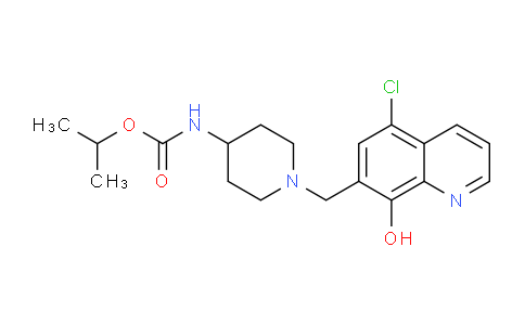 DY136F30 | 1928763-08-9 | Isopropyl {1-[(5-chloro-8-hydroxy-7-quinolinyl)methyl]-4-piperidinyl}carbamate